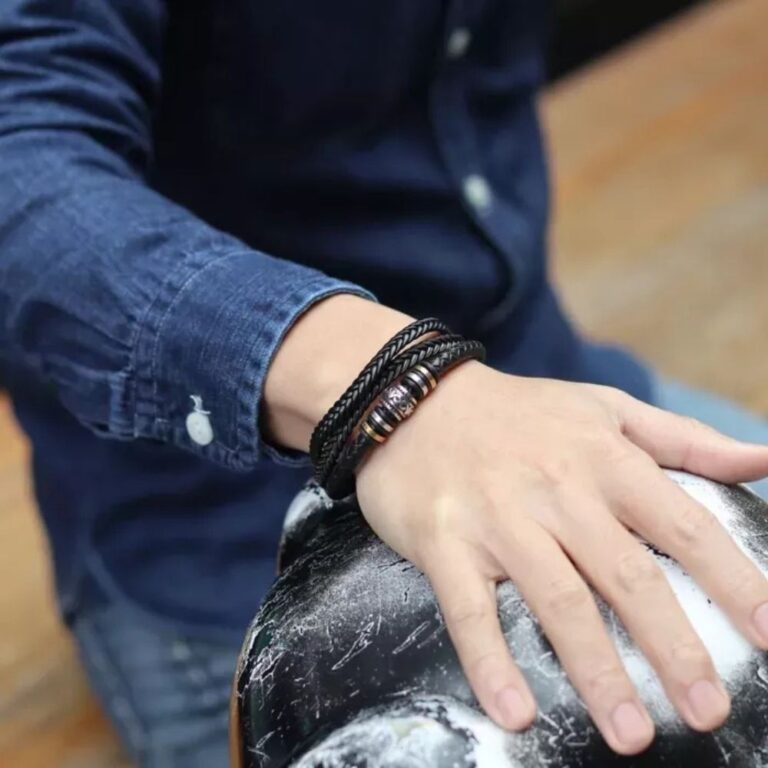 To My Grandson – ‘Love You Forever’ Personalized Name Bracelet