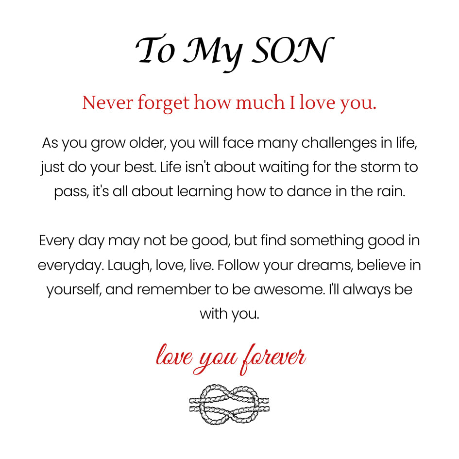 To My Son – Forever Together Name Bracelet