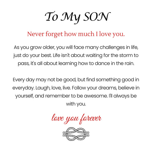 To My Son – Forever Together Name Bracelet