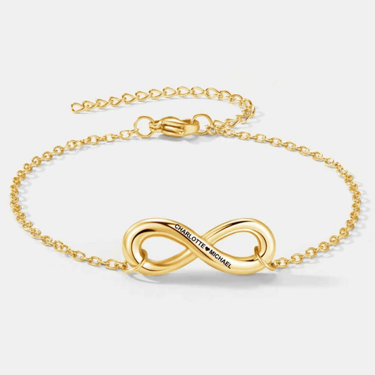 Infinity Name Bracelet for Wife