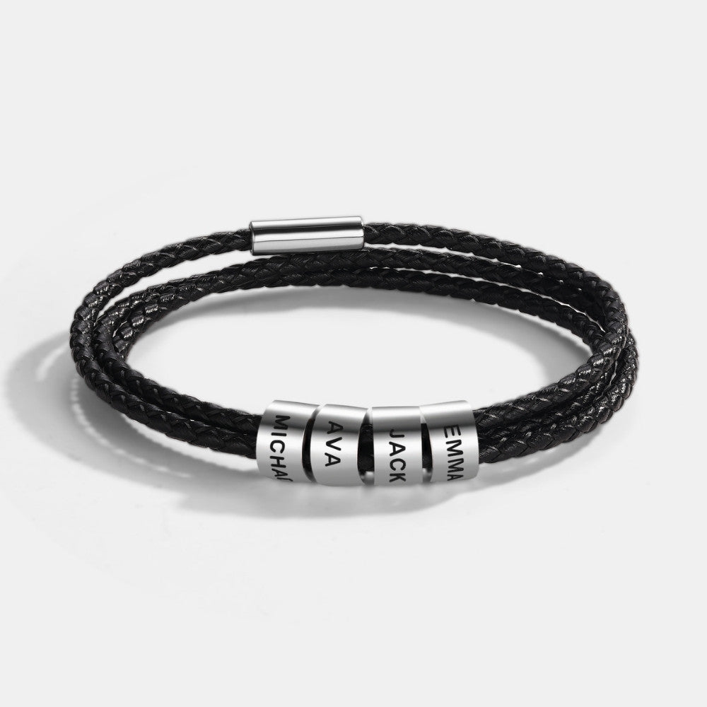 Best Dad In The World - Inner Circle Bracelet with Family Names