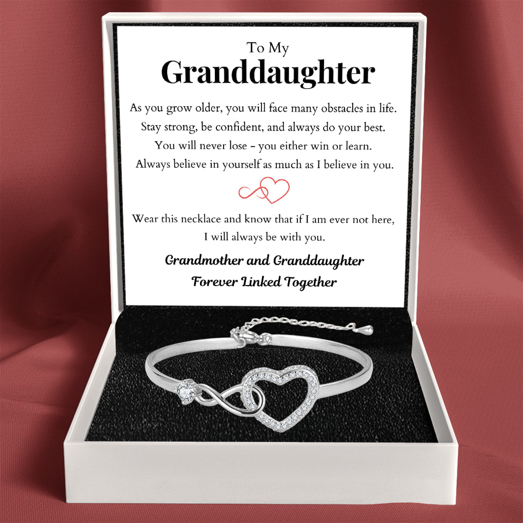 To My Granddaughter – Infinity Heart Bracelet