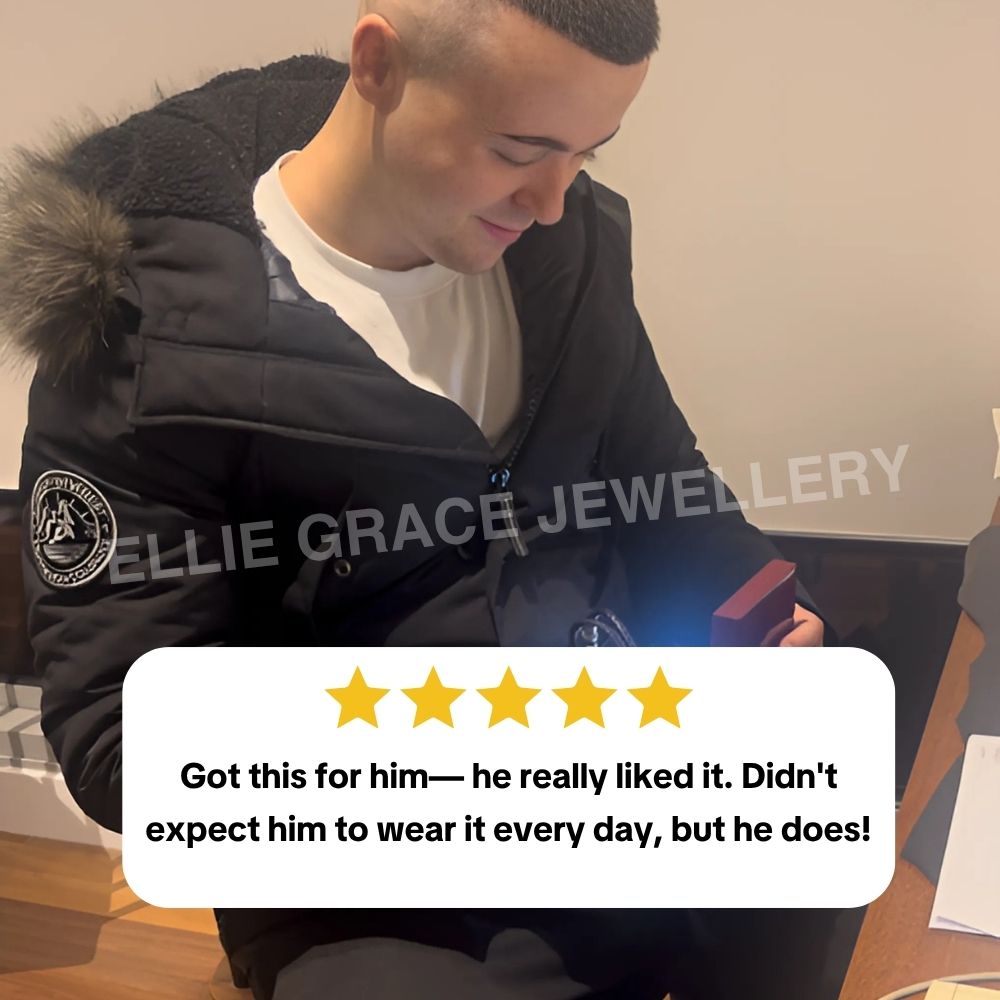 To My Grandson – ‘Love You Forever’ Personalized Name Bracelet