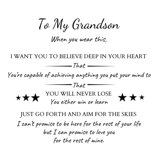To My Grandson – Forever Together Name Bracelet