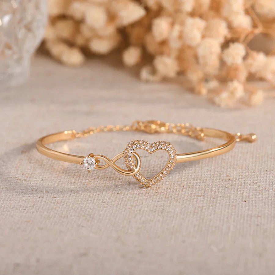 To My Granddaughter – Infinity Heart Bracelet