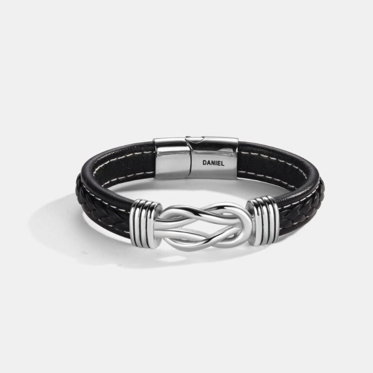 To My Grandson – Infinite Love Personalized Name Bracelet