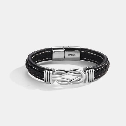 To My Grandson – Infinite Love Personalized Name Bracelet