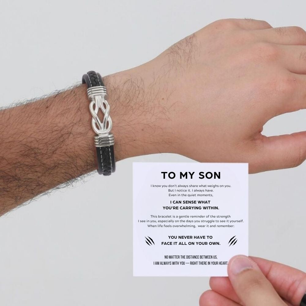 To My Grandson – Infinite Love Personalized Name Bracelet