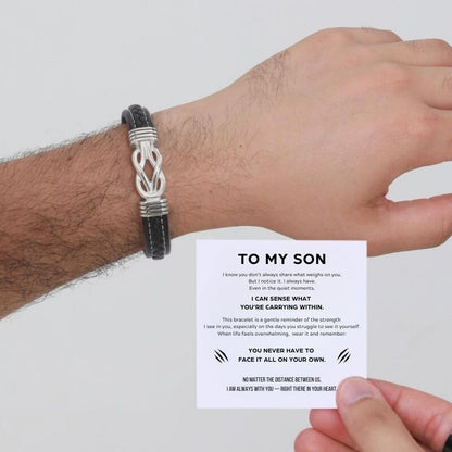 To My Grandson – Infinite Love Personalized Name Bracelet