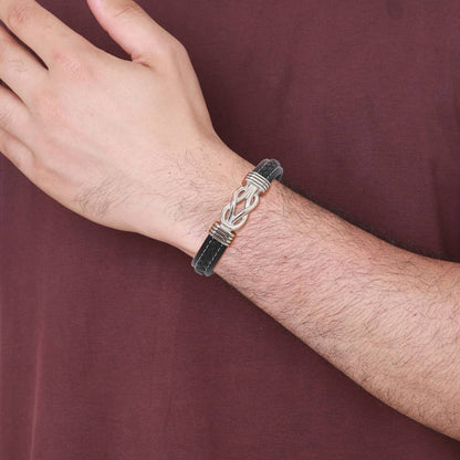 To My Dear Son – Infinity Knot Name Bracelet
