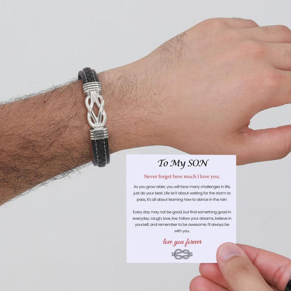 To My Son – Infinite Love Personalized Name Bracelet