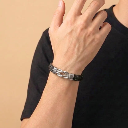 Infinite Love Personalised Name Bracelet For Son - You're Loved More Than You Know