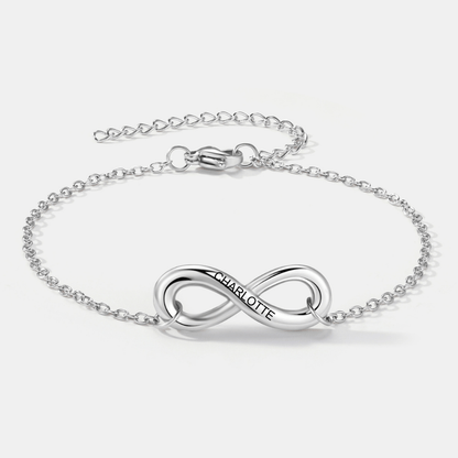 Infinity Name Bracelet for Granddaughter