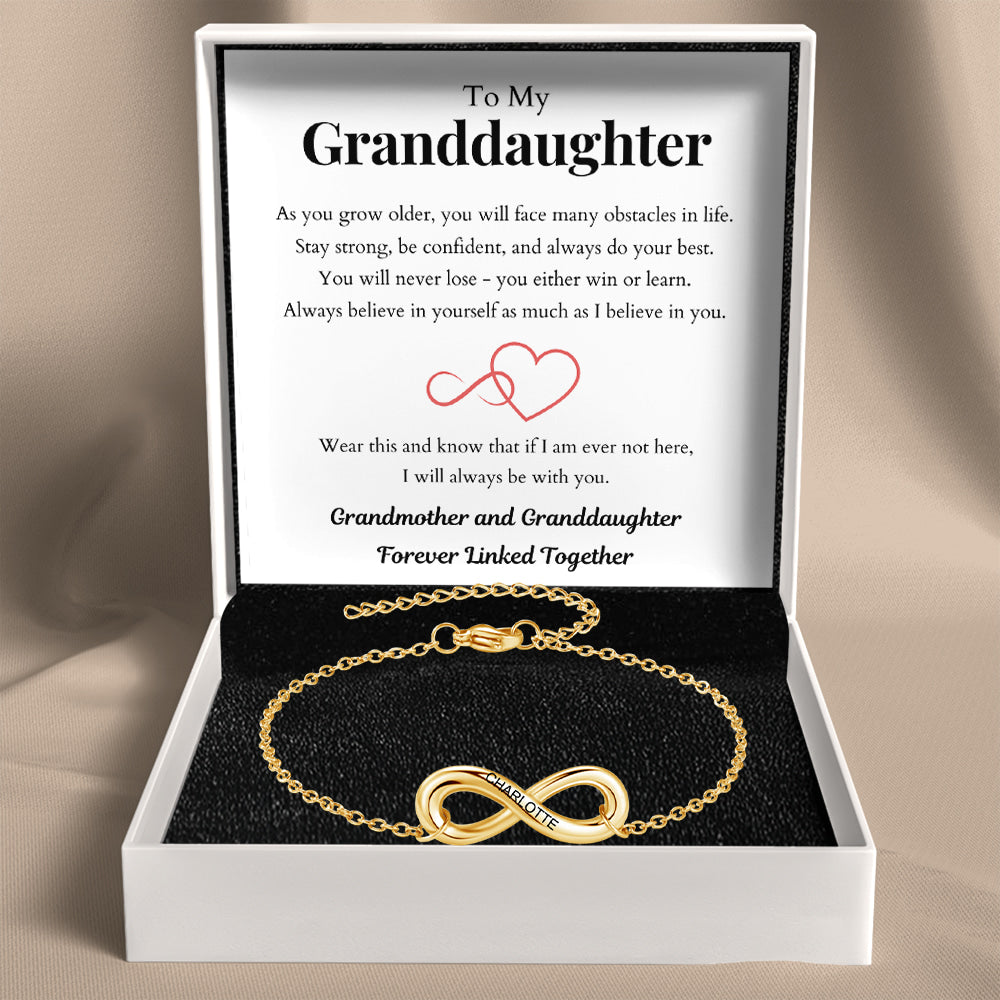 Infinity Name Bracelet for Granddaughter