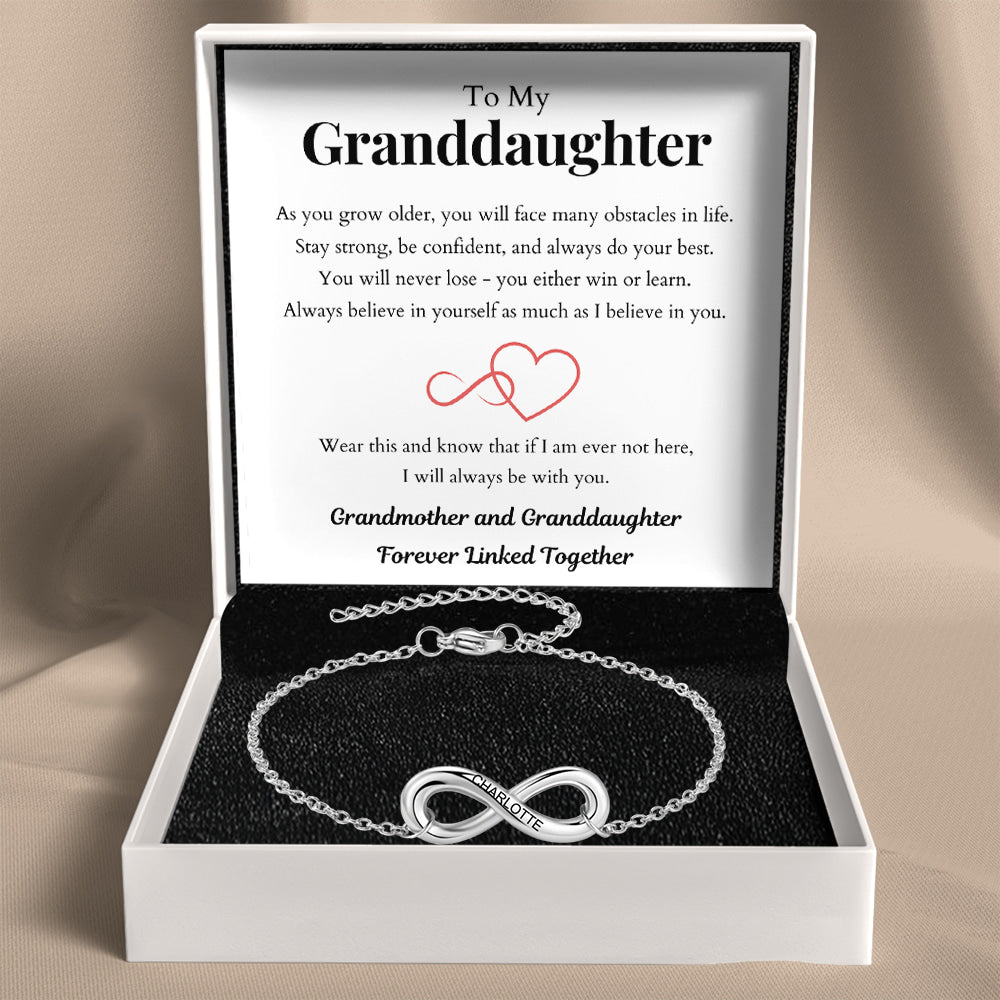 Infinity Name Bracelet for Granddaughter