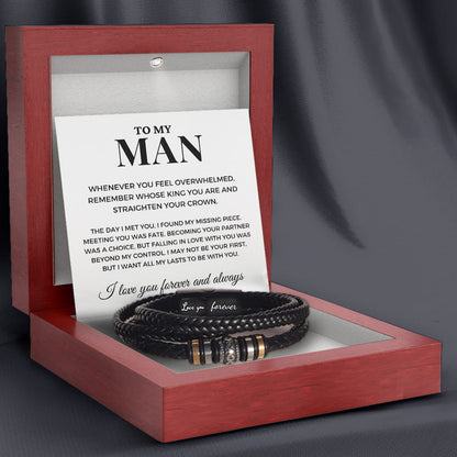 To My Man 'Love You Forever' Bracelet