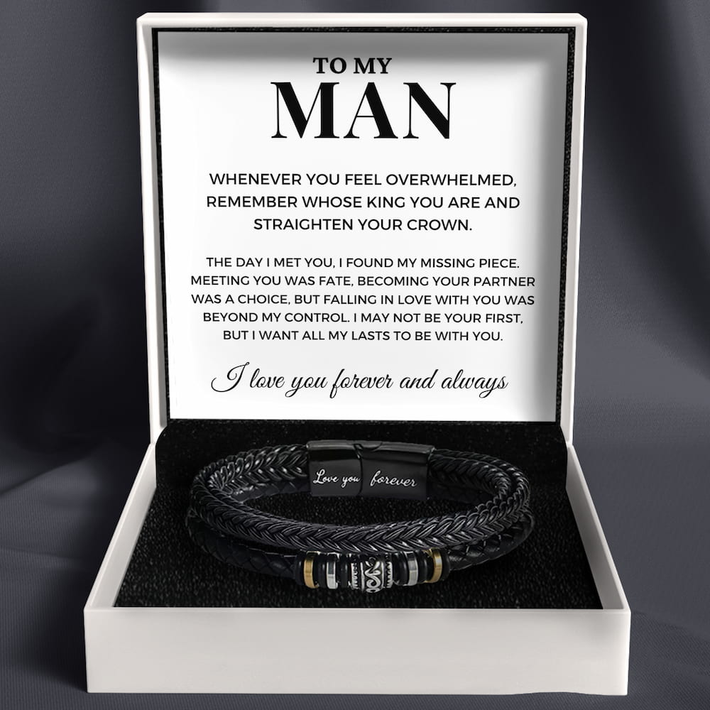 To My Man 'Love You Forever' Bracelet