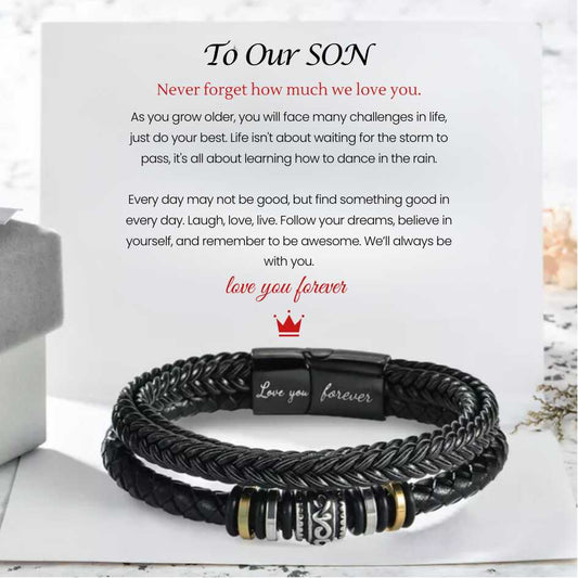 To Our Son 'Love You Forever' Bracelet
