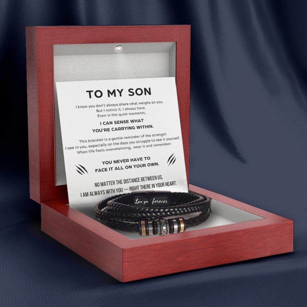 To My Son – ‘Love You Forever’ Bracelet