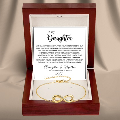 Infinity Name Bracelet for Daughter