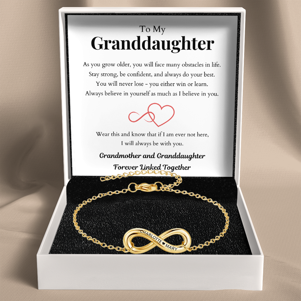 Infinity Name Bracelet for Granddaughter