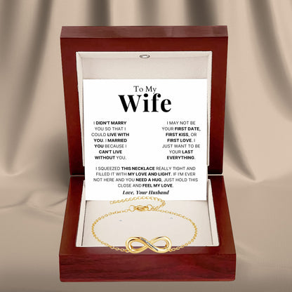 Infinity Name Bracelet for Wife