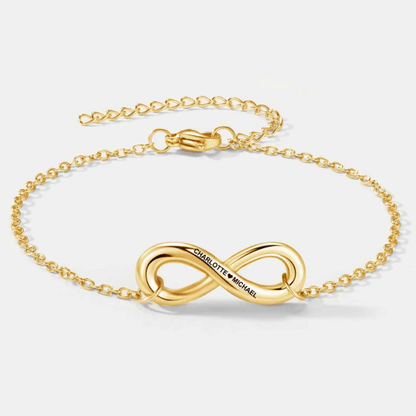 Infinity Name Bracelet for Wife
