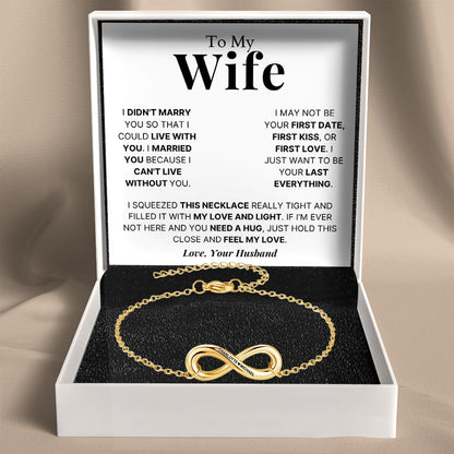 Infinity Name Bracelet for Wife