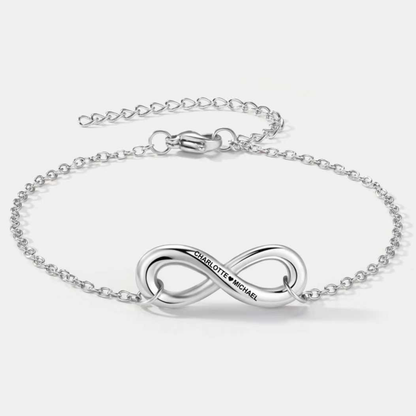Infinity Name Bracelet for Wife