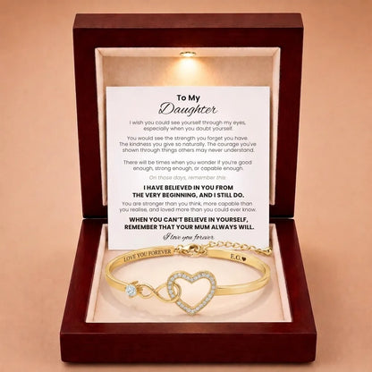 Forever Linked Bracelet For Daughter - 'I Have Believed In You'