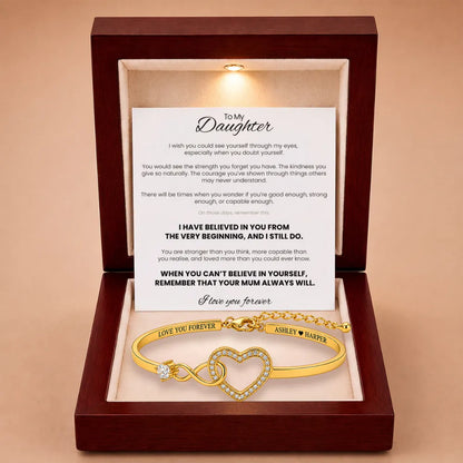 Forever Linked Bracelet For Daughter - 'I Have Believed In You'