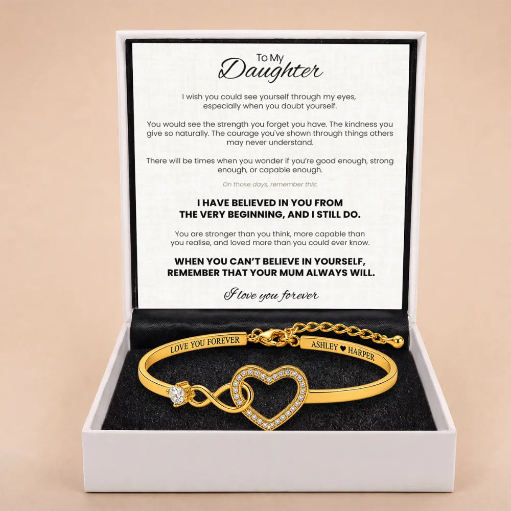 Forever Linked Bracelet For Daughter - 'I Have Believed In You'