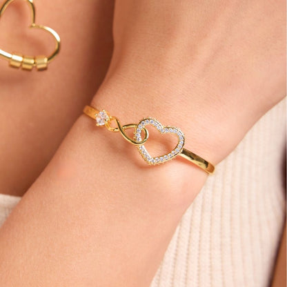 To My Granddaughter – Infinity Heart Name Bracelet