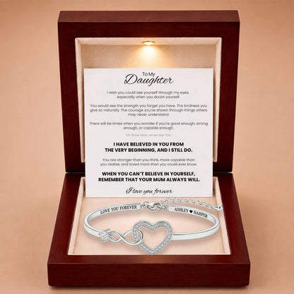 Forever Linked Bracelet For Daughter - 'I Have Believed In You'