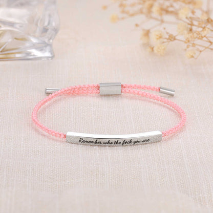 Remember Who The F*ck You Are – Tube Bracelet