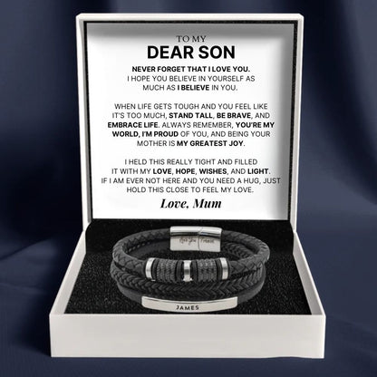 To My Dear Son – 'Forever Together' Name Bracelet