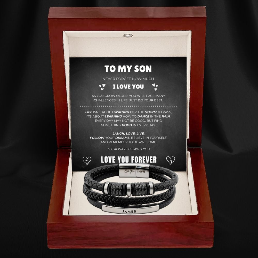To My Son – Forever Together Name Bracelet