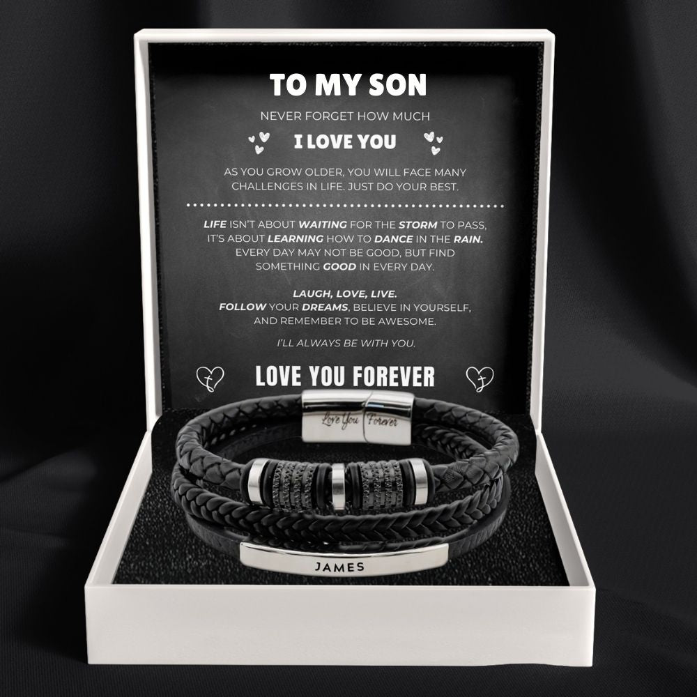 To My Son – Forever Together Name Bracelet