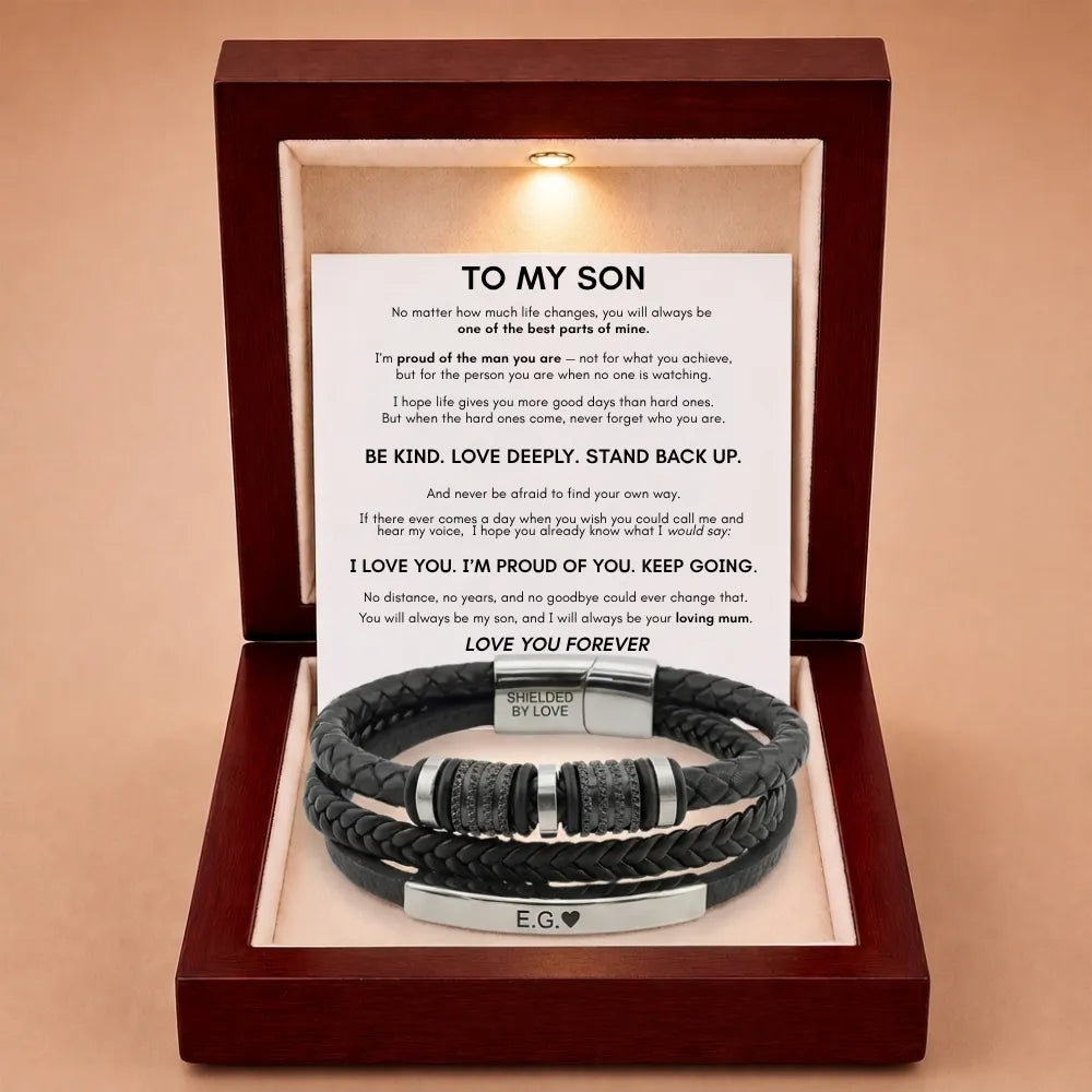 Forever Linked Together Bracelet for Son - You're Loved More Than You Know