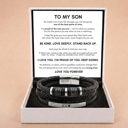 Forever Linked Together Bracelet for Son - You're Loved More Than You Know
