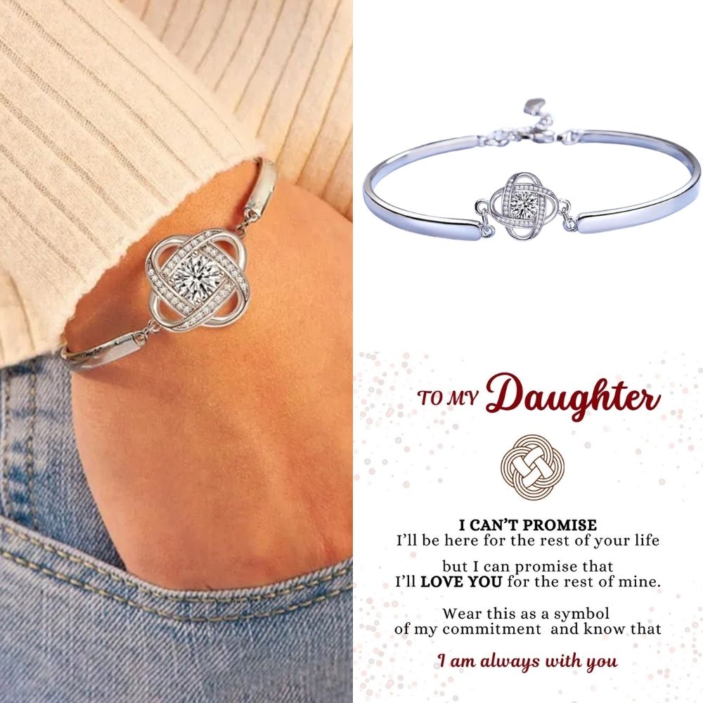To My Daughter – Love Knot Bracelet – I Am Always With You