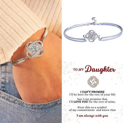 To My Daughter – Love Knot Bracelet – I Am Always With You