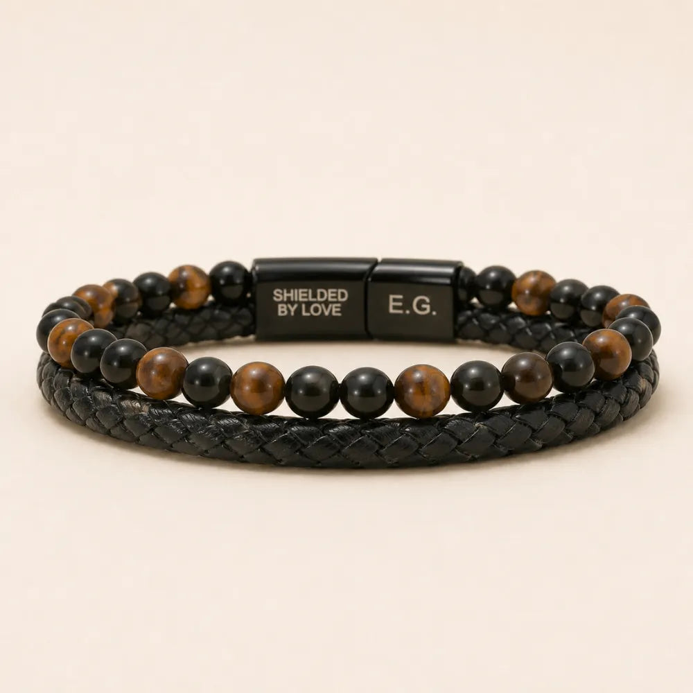 Shielded By Love Protection Bracelet For Son - My Love Will Always Be With You