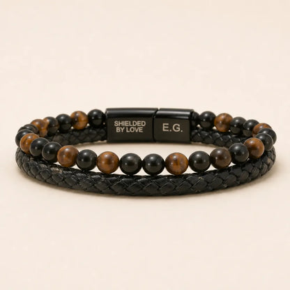 Shielded By Love Protection Bracelet For Son - My Love Will Always Be With You