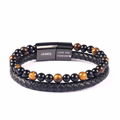 To My Son - Tiger Eye Protection Bracelet