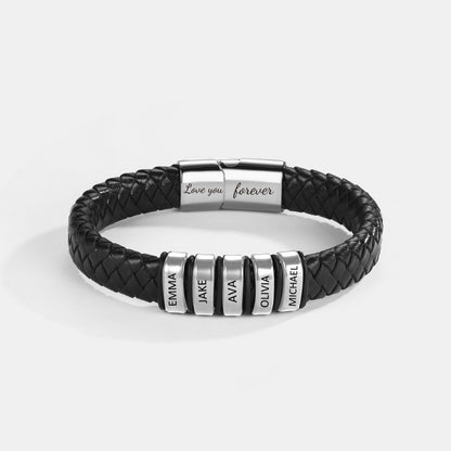 Inner Circle Classic Bracelet with Engraved Name Beads