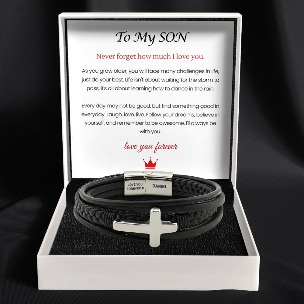 Eternal Protector Faith Bracelet for Son