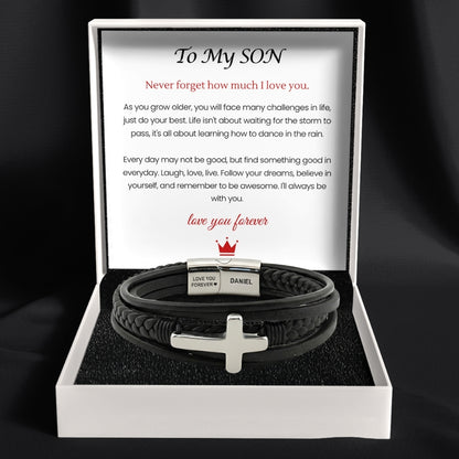 Eternal Protector Faith Bracelet for Son