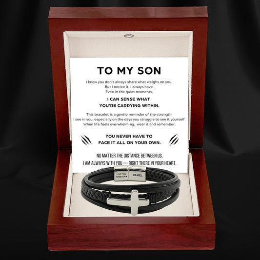 Eternal Protector Faith Bracelet for Son