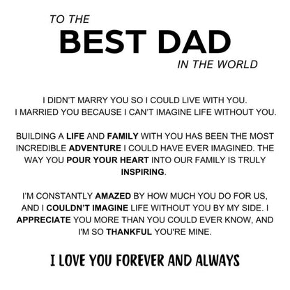Best Dad In The World - Inner Circle Bracelet with Family Names